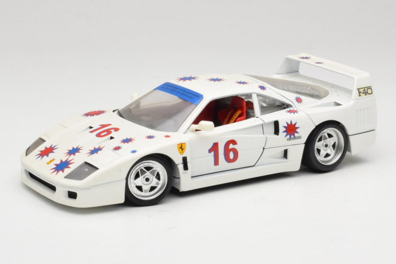 Ferrari F40 #16 Borsenmodells Blanco Limited Edition 333 pcs 1987 Bburago 1:18 3332-W1 Metal