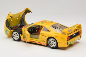 Ferrari F40 Totip Jolly Club #2 Amarillo Bburago 1:18 3332-Y1 Metal - imagen 5 de 8