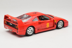 Ferrari F40 #8 Bevro International Rojo 1987 Bburago 1:18 3332-P3 Metal - imagen 3 de 8