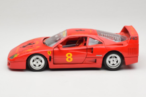 Ferrari F40 #8 Bevro International Rojo 1987 Bburago 1:18 3332-P3 Metal - imagen 4 de 8