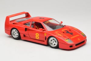 Ferrari F40 #8 Bevro International Rojo 1987 Bburago 1:18 3332-P3 Metal - imagen 6 de 8