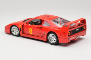 Ferrari F40 #8 Bevro International Rojo 1987 Bburago 1:18 3332-P3 Metal - imagen 7 de 8