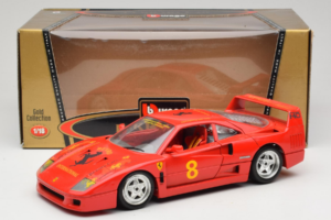 Ferrari F40 #8 Bevro International Rojo 1987 Bburago 1:18 3332-P3 Metal - imagen 8 de 8