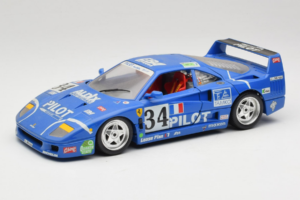 Ferrari F40 #34 M. Ferte / Thavenin / Palau Pilot Azul 1987 Bburago 1:18 3032-B1 Metal