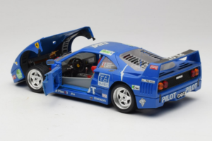Ferrari F40 #34 M. Ferte / Thavenin / Palau Pilot Azul 1987 Bburago 1:18 3032-B1 Metal - imagen 5 de 8