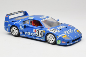 Ferrari F40 #34 M. Ferte / Thavenin / Palau Pilot Azul 1987 Bburago 1:18 3032-B1 Metal - imagen 6 de 8