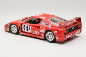 Ferrari F40 LM Pilot #34 Ferte / Thavenin / Palau 24 Hours of Le Mans 1995 Rojo Bburago 1:18 3032-P3 Metal - imagen 7 de 8