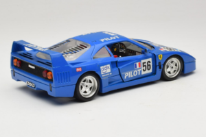 Ferrari F40 Pilot #56 Azul Bburago 1:18 3332-BL1 Metal - imagen 3 de 8
