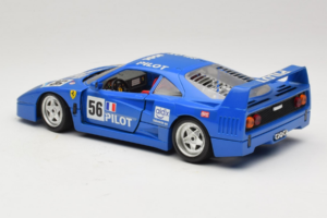 Ferrari F40 Pilot #56 Azul Bburago 1:18 3332-BL1 Metal - imagen 7 de 8