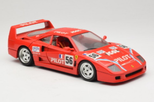 Ferrari F40 #56 Pilot Rojo 1987 Bburago 1:18 3332-P2 Metal - imagen 6 de 8