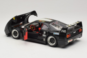 Ferrari F40 Pirelli Agip #1 Negro Bburago 1:18 3332-B1 Metal - imagen 5 de 8