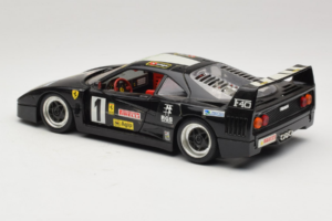 Ferrari F40 Pirelli Agip #1 Negro Bburago 1:18 3332-B1 Metal - imagen 7 de 8
