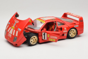Ferrari F40 Pirelli Agip #1 Ferrari Club Italia Rojo Bburago 1:18 3032-P2 Metal - imagen 2 de 8