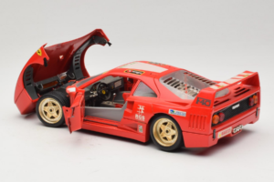 Ferrari F40 Pirelli Agip #1 Ferrari Club Italia Rojo Bburago 1:18 3032-P2 Metal - imagen 5 de 8