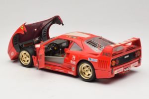 Ferrari F40 Evoluzione #1 Pirelli Agip Rojo con Ruedas Doradas 1992 Bburago 1:18 3042-P2 Metal - imagen 5 de 8
