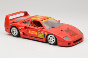 Ferrari F40 Pirelli BBS Rojo Bburago 1:18 3032-P4 Metal - imagen 6 de 8
