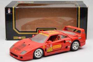 Ferrari F40 Pirelli BBS Rojo Bburago 1:18 3032-P4 Metal - imagen 8 de 8