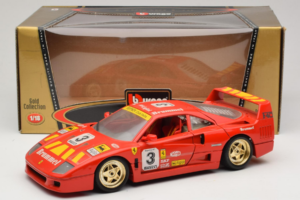 Ferrari F40 #3 Pirelli Rojo 1987 Bburago 1:18 3332-P4 Metal - imagen 8 de 8