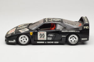 Ferrari F40 Seco #99 Lesseps / Charriol / Balandras Negro Bburago 1:18 3032-B3 Metal - imagen 4 de 8