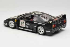 Ferrari F40 Seco #99 Lesseps / Charriol / Balandras Negro Bburago 1:18 3032-B3 Metal - imagen 7 de 8