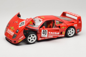 Ferrari F40 #40 T. Ohta / A. Reid Taisan Rojo 1987 Bburago 1:18 3022-T1 Metal - imagen 2 de 8