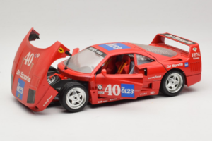 Ferrari F40 #40 the0123 Rojo 1987 Bburago 1:18 3332-P5 Metal - imagen 2 de 8