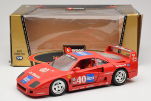 Ferrari F40 #40 the0123 Rojo 1987 Bburago 1:18 3332-P5 Metal - imagen 8 de 8