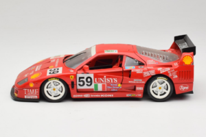 Ferrari F40 LM Unisys #59 Ota / P. Nappi / R. Donovan 24 Hours of Le Mans 1996 Bburago 1:18 3032-U1 Metal - imagen 4 de 8