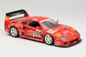 Ferrari F40 LM Unisys #59 Ota / P. Nappi / R. Donovan 24 Hours of Le Mans 1996 Bburago 1:18 3032-U1 Metal - imagen 6 de 8