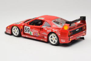 Ferrari F40 LM Unisys #59 Ota / P. Nappi / R. Donovan 24 Hours of Le Mans 1996 Bburago 1:18 3032-U1 Metal - imagen 7 de 8