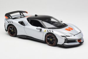 Ferrari SF90 XX Stradale Arctic White Bburago 1:18 18-16020W Metal - imagen 6 de 8