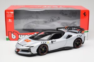 Ferrari SF90 XX Stradale Arctic White Bburago 1:18 18-16020W Metal - imagen 8 de 8