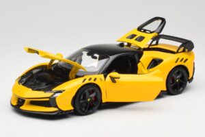 Ferrari SF90 XX Stradale Giallo Modena Bburago 1:18 18-16020Y Metal - imagen 2 de 8