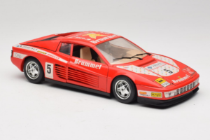 Ferrari Testarossa Brummel #5 Rojo 1984 Bburago 1:18 3004-P1 Metal - imagen 6 de 8
