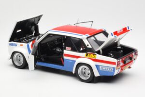 Fiat 131 Abarth Fiat France #9 J-C. Andruet / C. Delferrier Winner Rally Sanremo 1977 Kyosho 1:18 08375A Metal - imagen 5 de 8