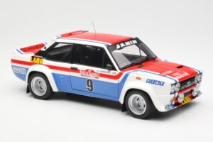 Fiat 131 Abarth Fiat France #9 J-C. Andruet / C. Delferrier Winner Rally Sanremo 1977 Kyosho 1:18 08375A Metal - imagen 6 de 8