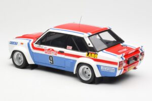 Fiat 131 Abarth Fiat France #9 J-C. Andruet / C. Delferrier Winner Rally Sanremo 1977 Kyosho 1:18 08375A Metal - imagen 7 de 8