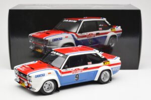 Fiat 131 Abarth Fiat France #9 J-C. Andruet / C. Delferrier Winner Rally Sanremo 1977 Kyosho 1:18 08375A Metal - imagen 8 de 8