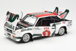 Fiat 131 Abarth #3 M. Alen / I. Kivimaki Winner Rally 1000 Lakes 1980 Kyosho 1:18 08376H Metal - imagen 2 de 8