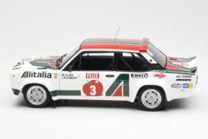 Fiat 131 Abarth #3 M. Alen / I. Kivimaki Winner Rally 1000 Lakes 1980 Kyosho 1:18 08376H Metal - imagen 4 de 8
