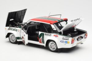 Fiat 131 Abarth #3 M. Alen / I. Kivimaki Winner Rally 1000 Lakes 1980 Kyosho 1:18 08376H Metal - imagen 5 de 8
