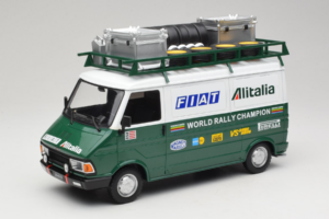Fiat 242 Alitalia Rally Team Assistance With Trailer 1978 IXO 1:18 18CMC027WX Metal - imagen 2 de 7