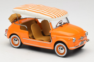 Fiat 500 Jolly Naranja Norev 1:18 187791 Metal - imagen 4 de 6