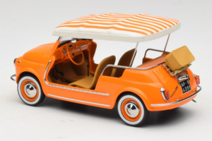 Fiat 500 Jolly Naranja Norev 1:18 187791 Metal - imagen 5 de 6