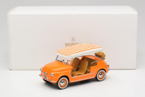 Fiat 500 Jolly Naranja Norev 1:18 187791 Metal - imagen 6 de 6