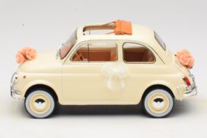 Fiat 500 L Marfil Wedding Gift Norev 1:18 187780 Metal - imagen 3 de 6