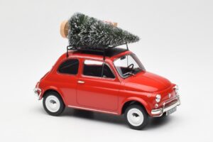 Fiat 500 L Rojo Christmas Norev 1:18 187779 Metal - imagen 4 de 6