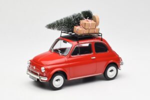Fiat 500 L Rojo Christmas Norev 1:18 187779 Metal