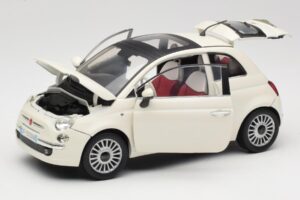 Fiat 500 Blanco Mondo Motors 1:18 500291 Metal - imagen 2 de 8
