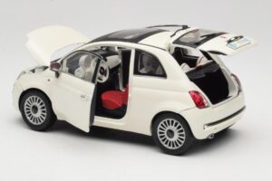Fiat 500 Blanco Mondo Motors 1:18 500291 Metal - imagen 5 de 8